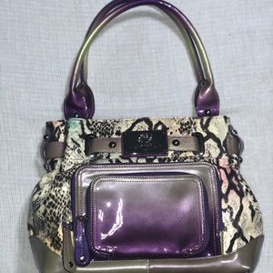 NWOT Sharif 1827 Purse Snake Skin Print
